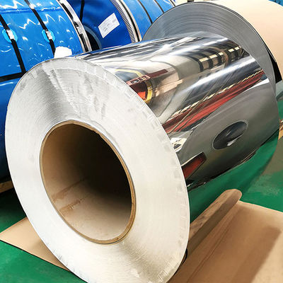 Aisi 302 304 กระจกสแตนเลสรีดเย็นม้วน 0.03mm 0.4mm 15mm 150mm