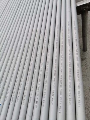 ท่อรีดเย็นรีดเย็น AISI 304 เส้นผมทรงกลมสแตนเลสสตีล HL หมายเลข 4
