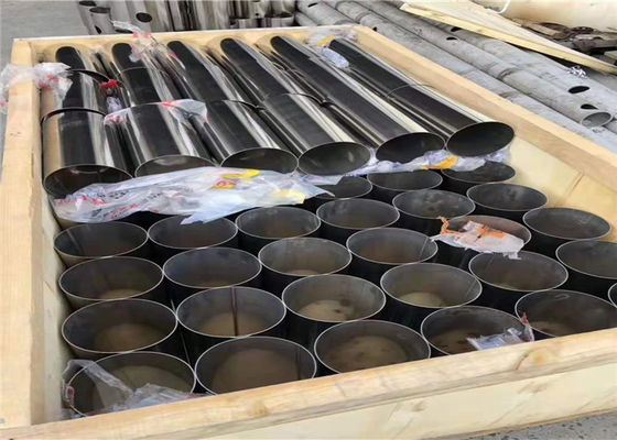NDT ASTM A240 OD100 ราวจับสดใส sS304 ท่อสแตนเลส
